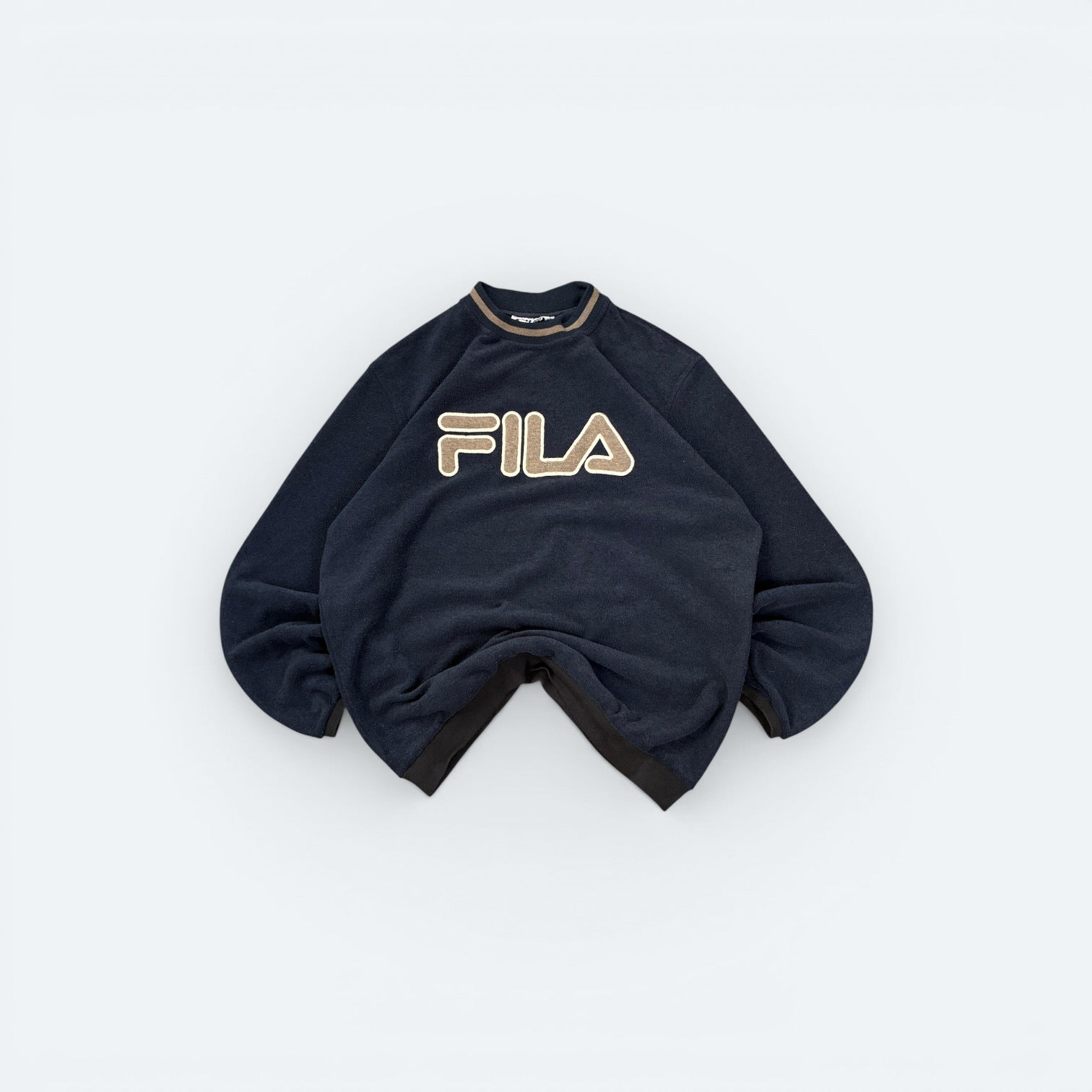 Fila Vintage Fleece Pullover Blau M - Vinverse