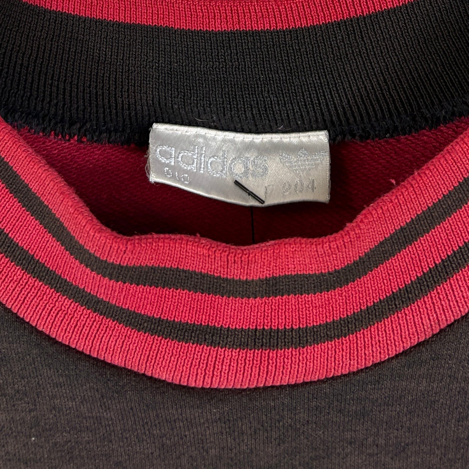 Adidas Vintage Sweater Washed Rot Schwarz XL - Vinverse