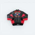 Uncle Sam Vintage Lederjacke 90s Schwarz Rot L - Vinverse