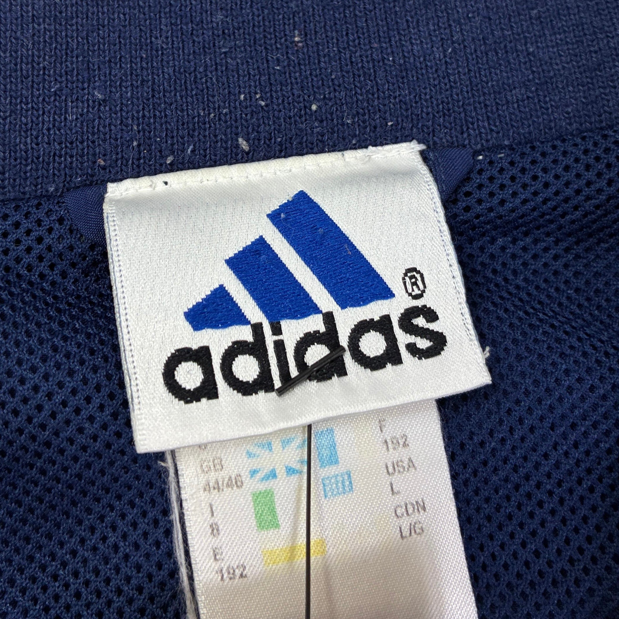 Adidas Vintage Trainingsjacke Blau L - Vinverse