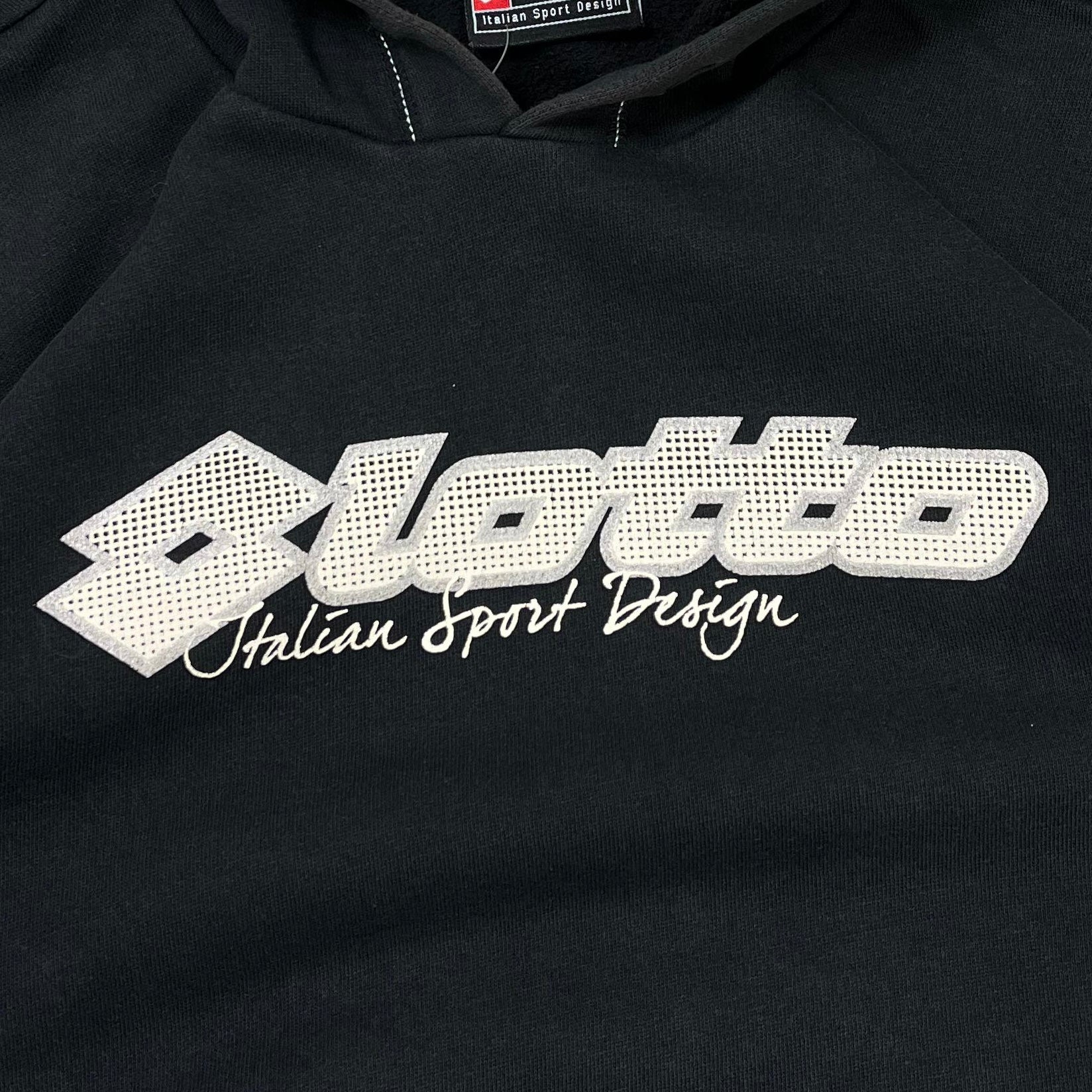 Lotto 2000s Hoodie Schwarz M - Vinverse