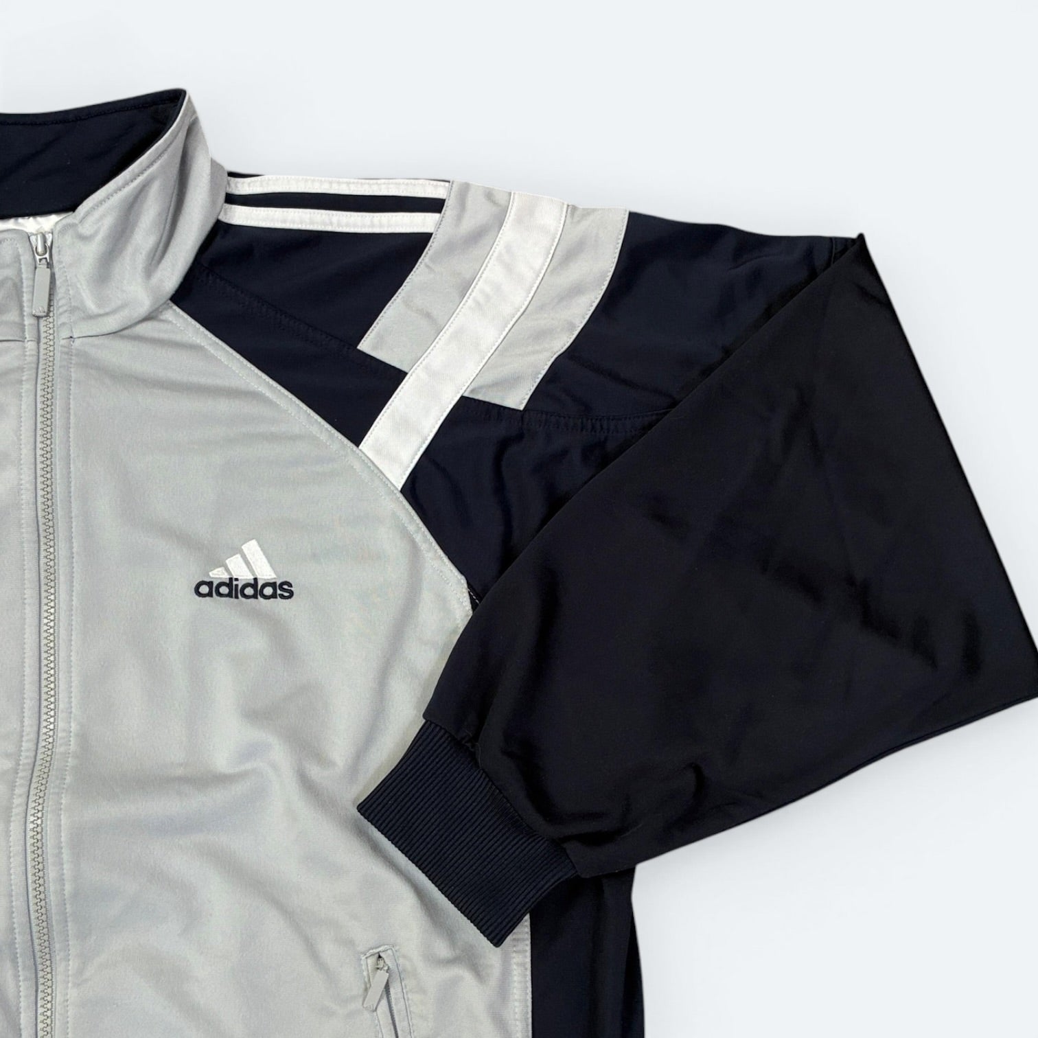 Adidas Vintage Trainingsjacke Grau L - Vinverse