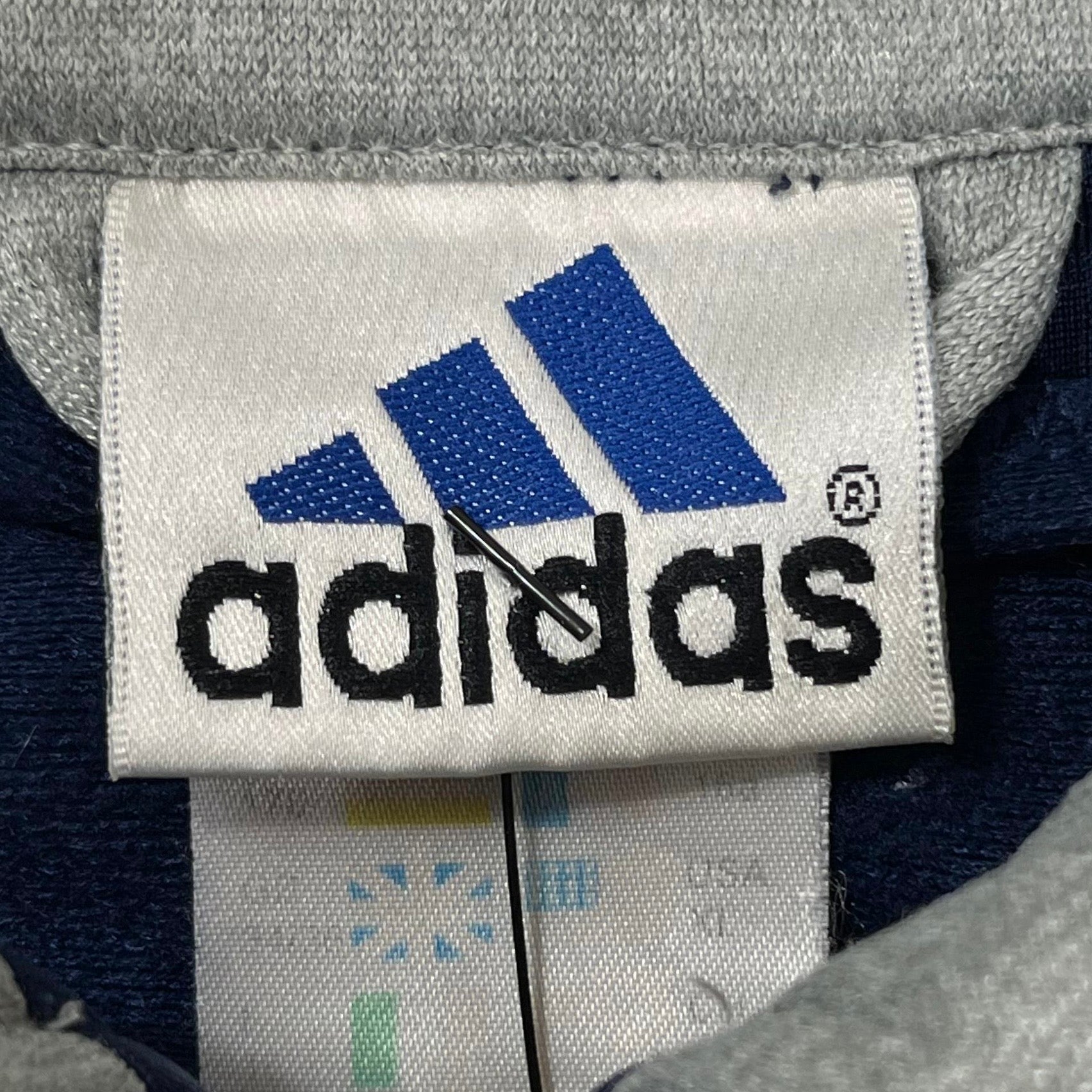 Adidas Vintage Trainingsjacke Kurzarm Blau Rot XL (FLECK ENTFERNBAR?) - Vinverse
