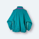 Diadora 90s Vintage Trainingsjacke Samt Türkis S - Vinverse