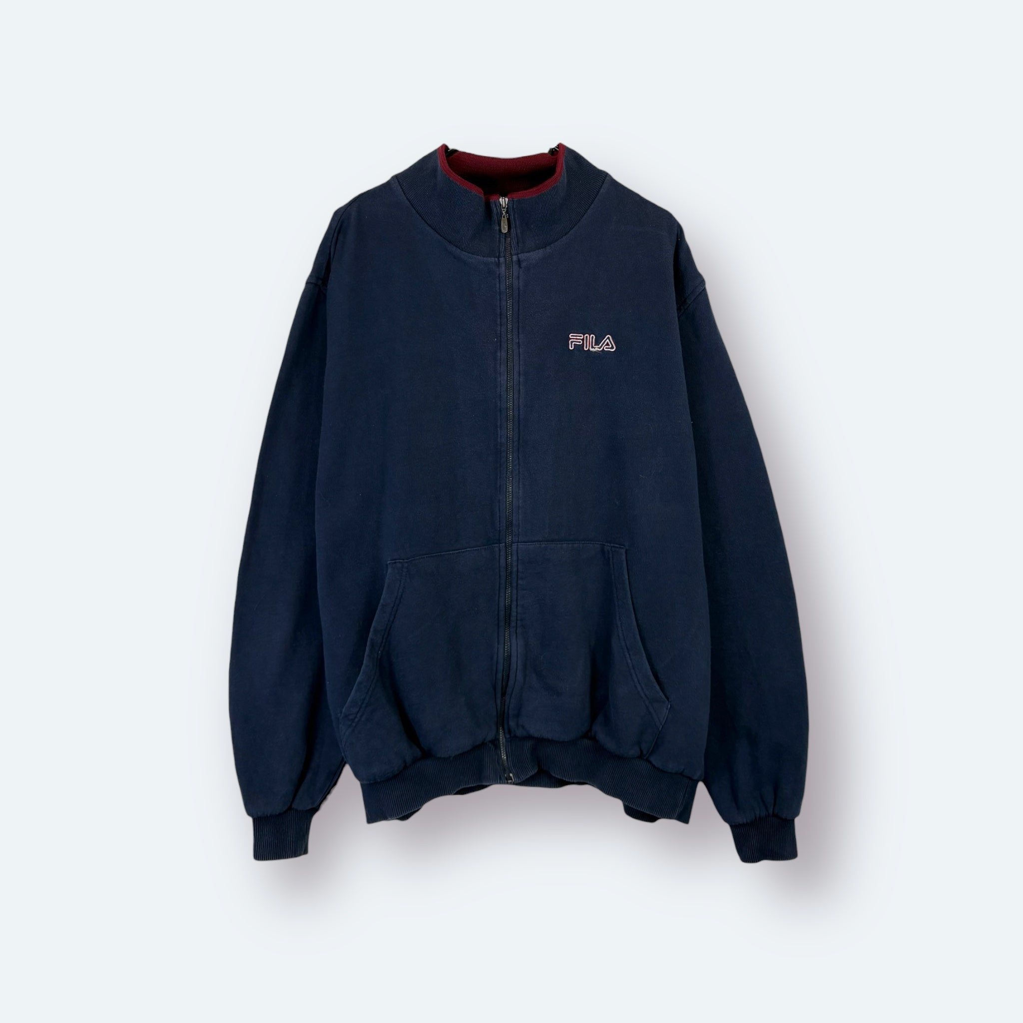 Fila Small Logo Sweatjacke Marineblau L - Vinverse