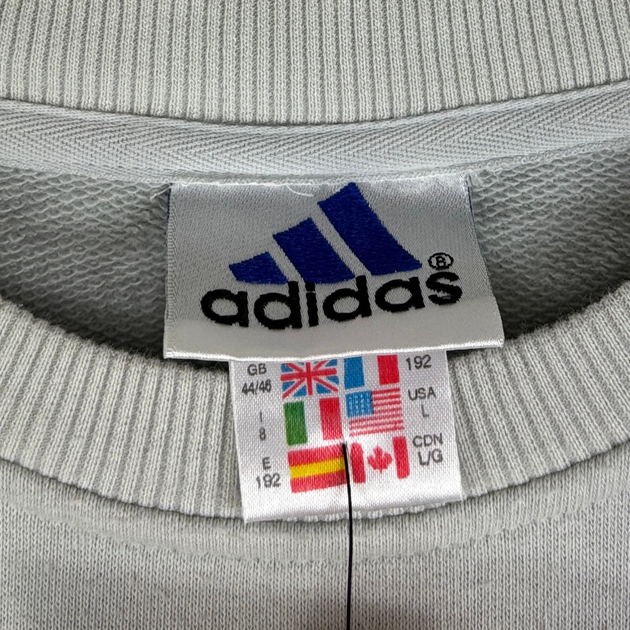 Adidas Vintage Sweater Logo grau L - Vinverse