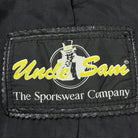 Uncle Sam Vintage Lederjacke 90s Schwarz Rot L - Vinverse
