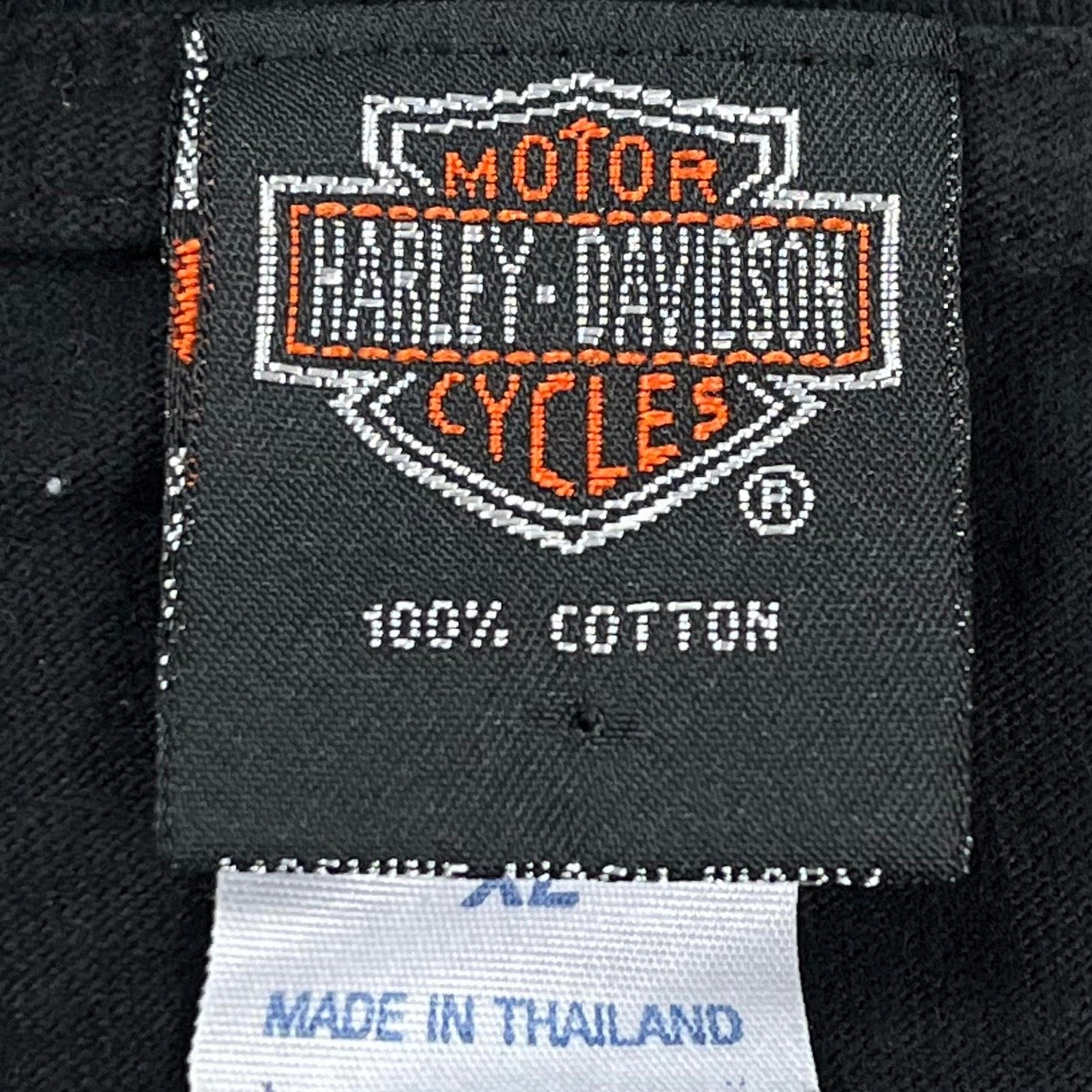 Harley Davidson Vintage T-Shirt Motorrad Print Schwarz XL - Vinverse