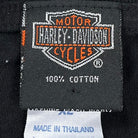 Harley Davidson Vintage T-Shirt Motorrad Print Schwarz XL - Vinverse
