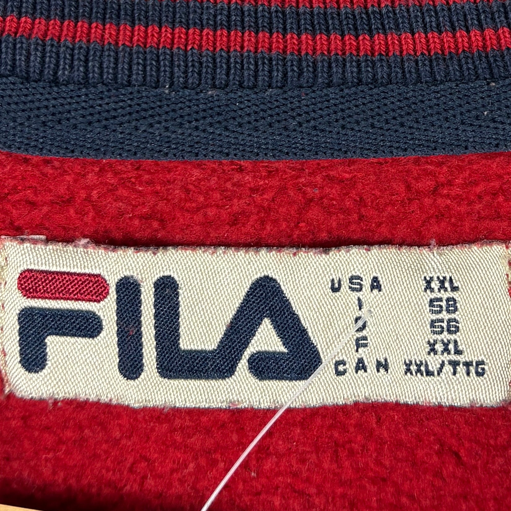 Fila 90s Vintage Sweater Rot XXL - Vinverse