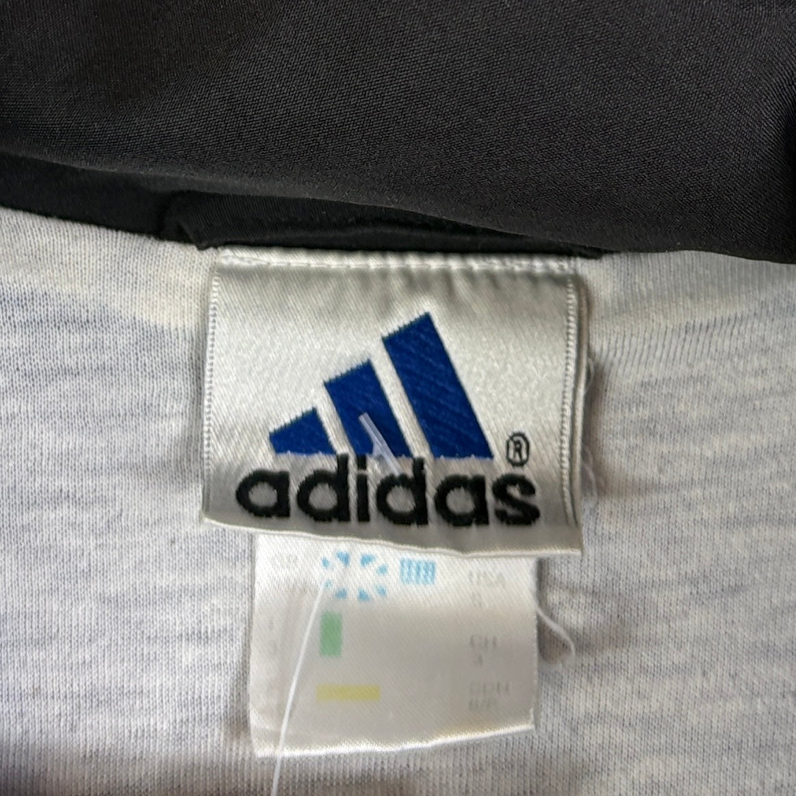 Adidas Vintage Trainingsjacke 90s Blau Schwarz S - Vinverse