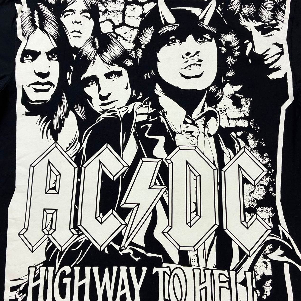 ACDC Vintage T-Shirt Backprint Schwarz M - Vinverse