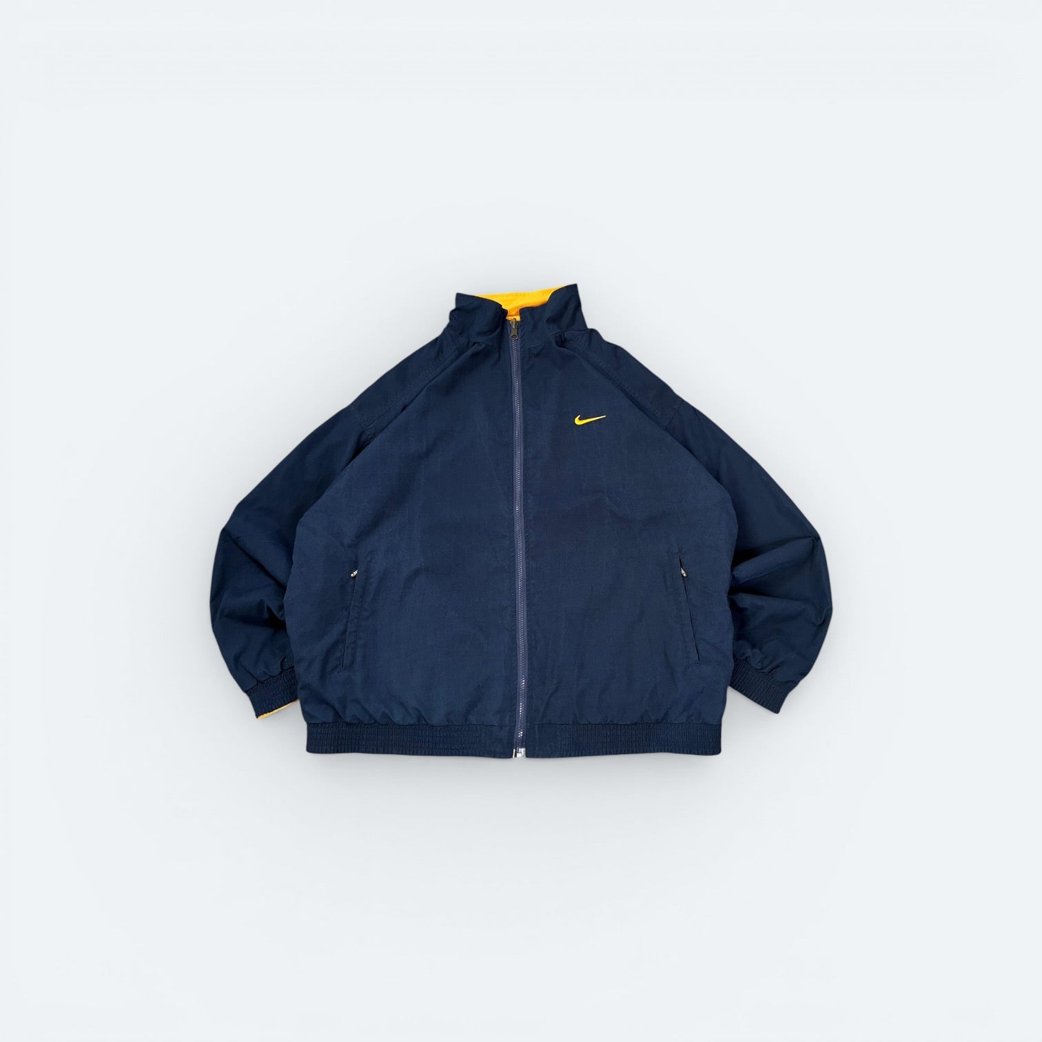 Nike Vintage Wendejacke Gelb Blau XL - Vinverse