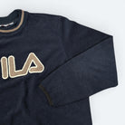 Fila Vintage Fleece Pullover Blau M - Vinverse