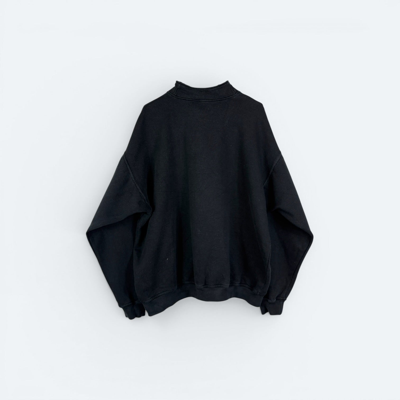 Adidas Vintage Half Zip Sweater 90s Schwarz XL - Vinverse