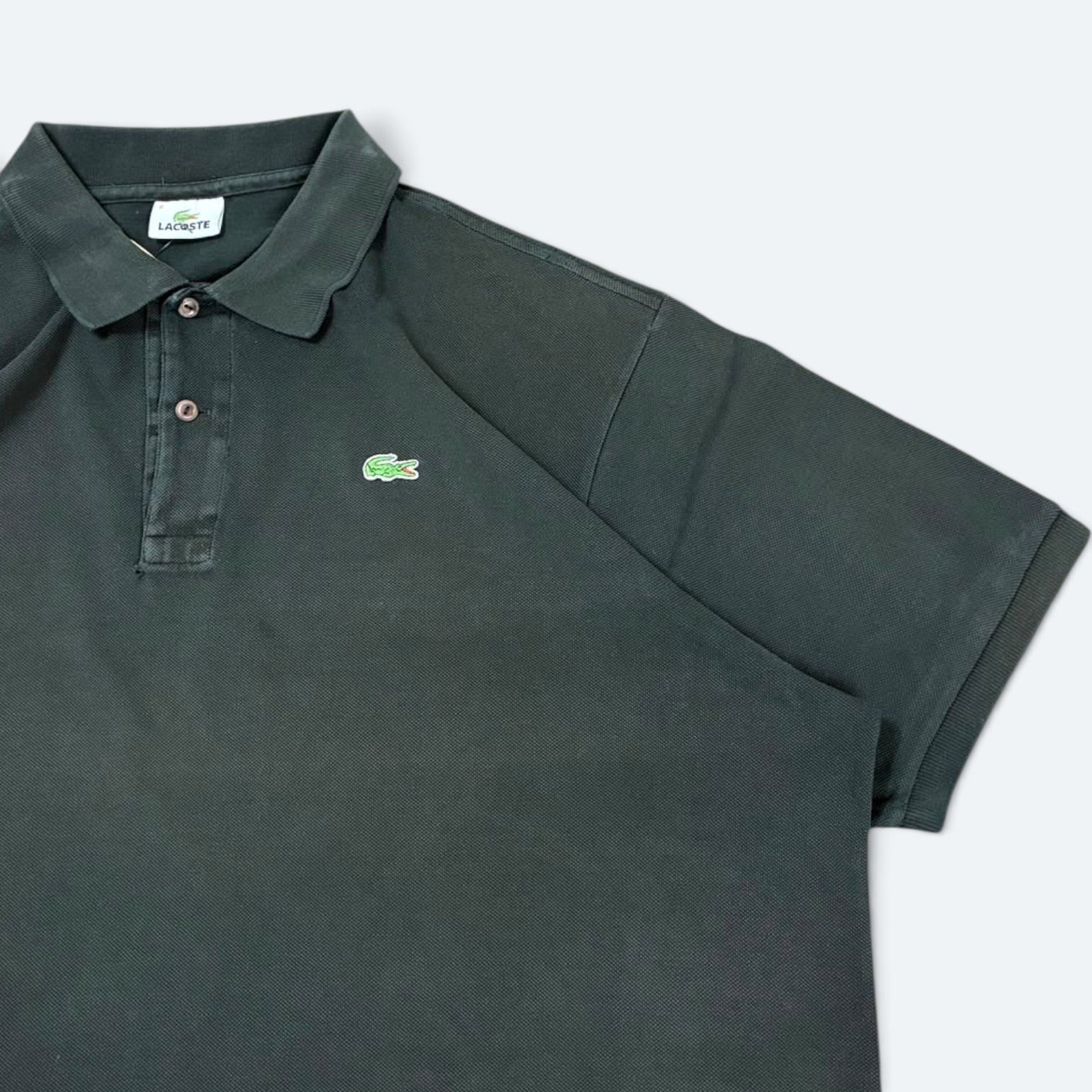Lacoste Vintage Polo Shirt Schwarz XXL - Vinverse