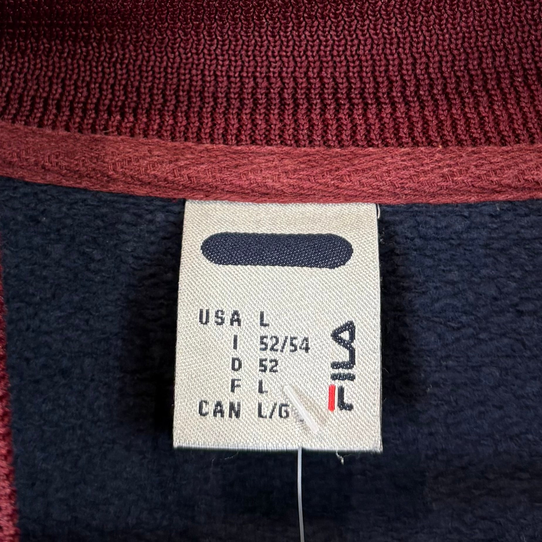 Fila Small Logo Sweatjacke Marineblau L - Vinverse