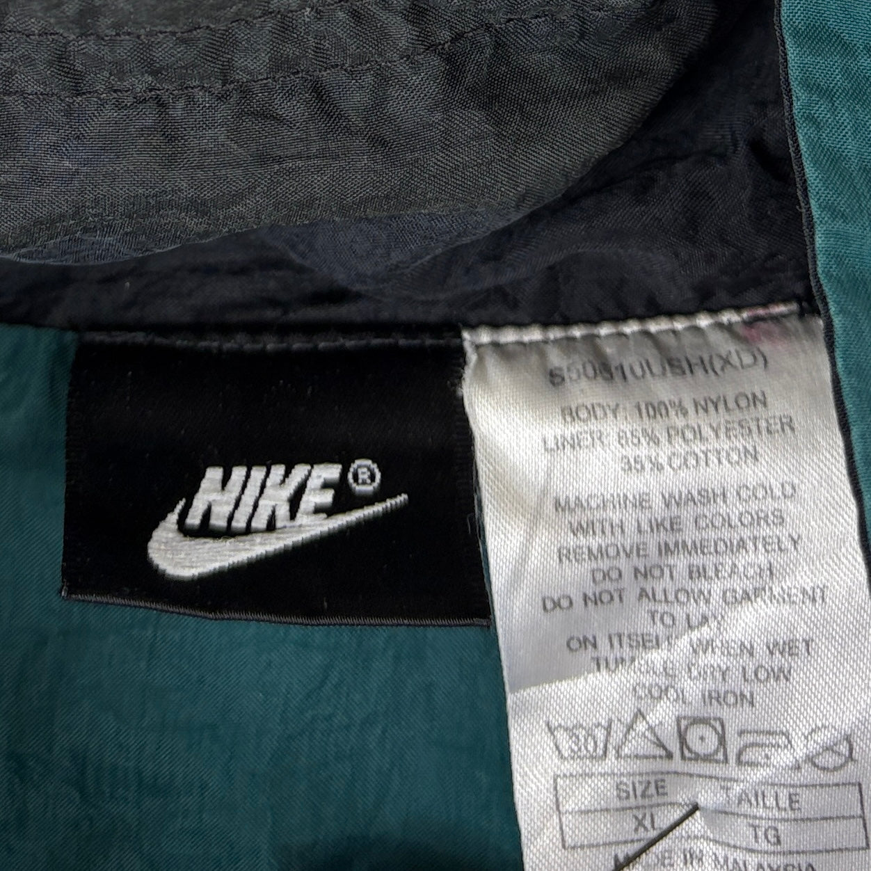 Nike Vintage Trainingsjacke Grün XL - Vinverse