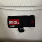 Diesel Big Logo Vintage Sweater Creme Weiß L - Vinverse