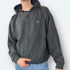 Champion Vintage Zip Hoodie Grau L - Vinverse