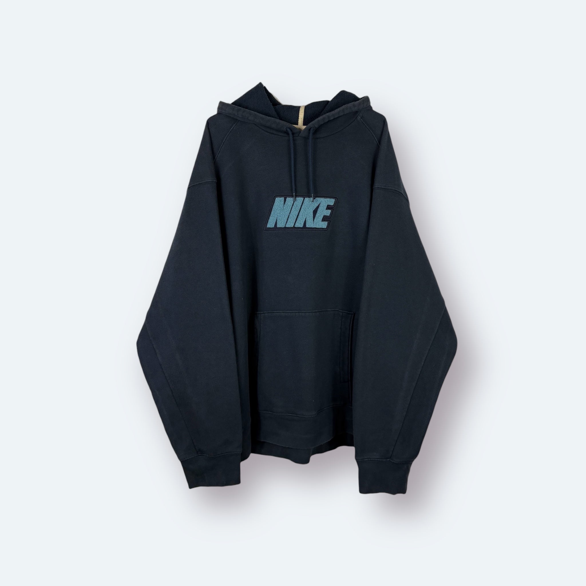 Nike 2000s Big Logo Hoodie Blau XL - Vinverse