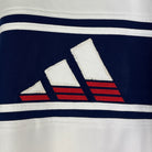 Adidas Vintage Trainingsjacke Weiß Blau S (FLEXKEN RAUS??) - Vinverse