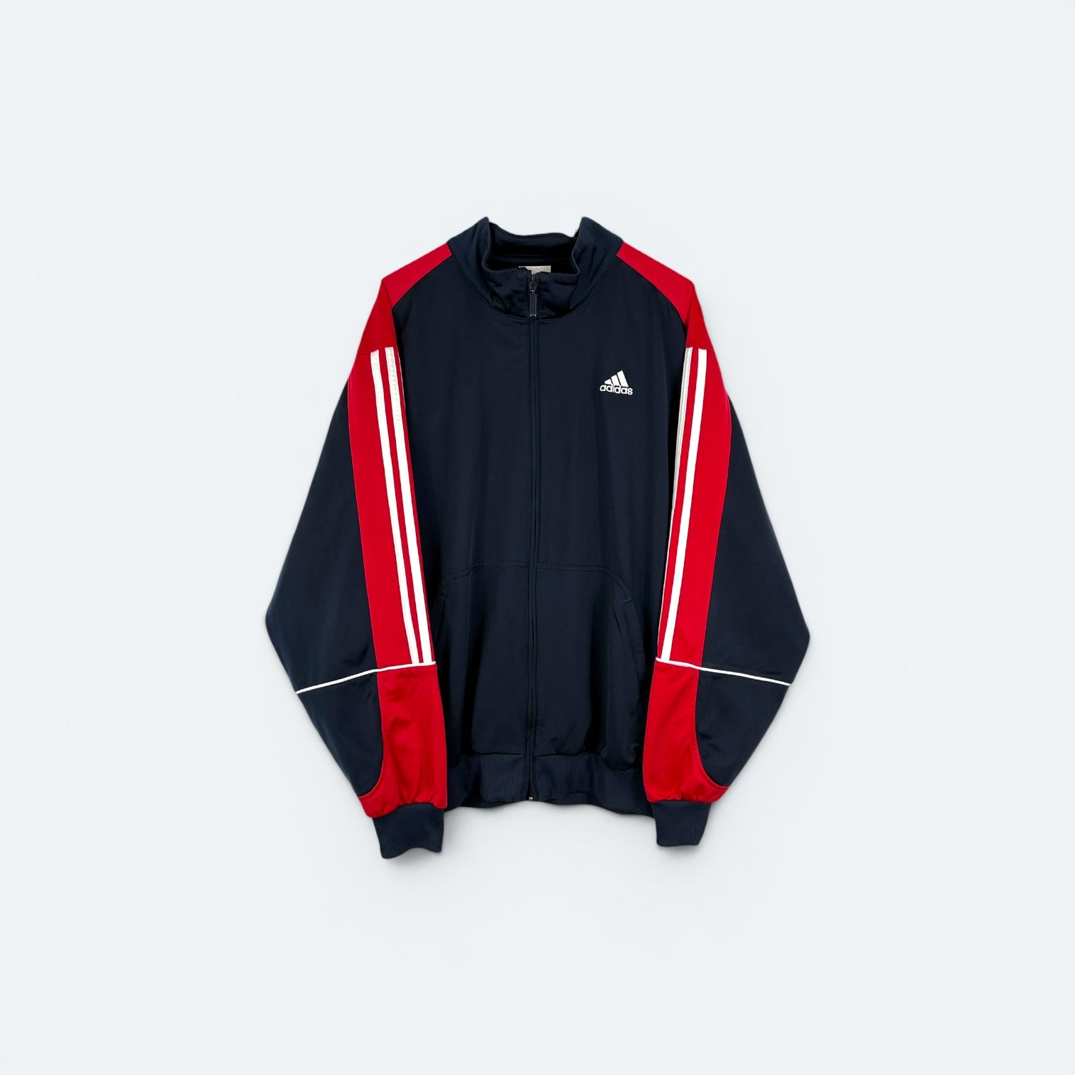 Adidas Trainingsjacke 2007 Marineblau Rot XL - Vinverse
