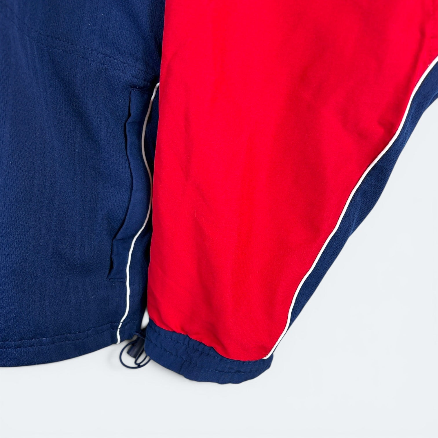 Adidas Vintage Trainingsjacke 90s Rot Blau XL (FLECK???) - Vinverse