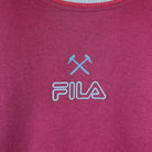 Fila 90s Vintage Sweater West Ham United Weinrot L - Vinverse
