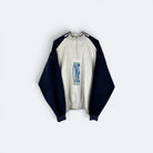 Adidas One World Vintage Half Zip 90s Grau Marineblau L - Vinverse