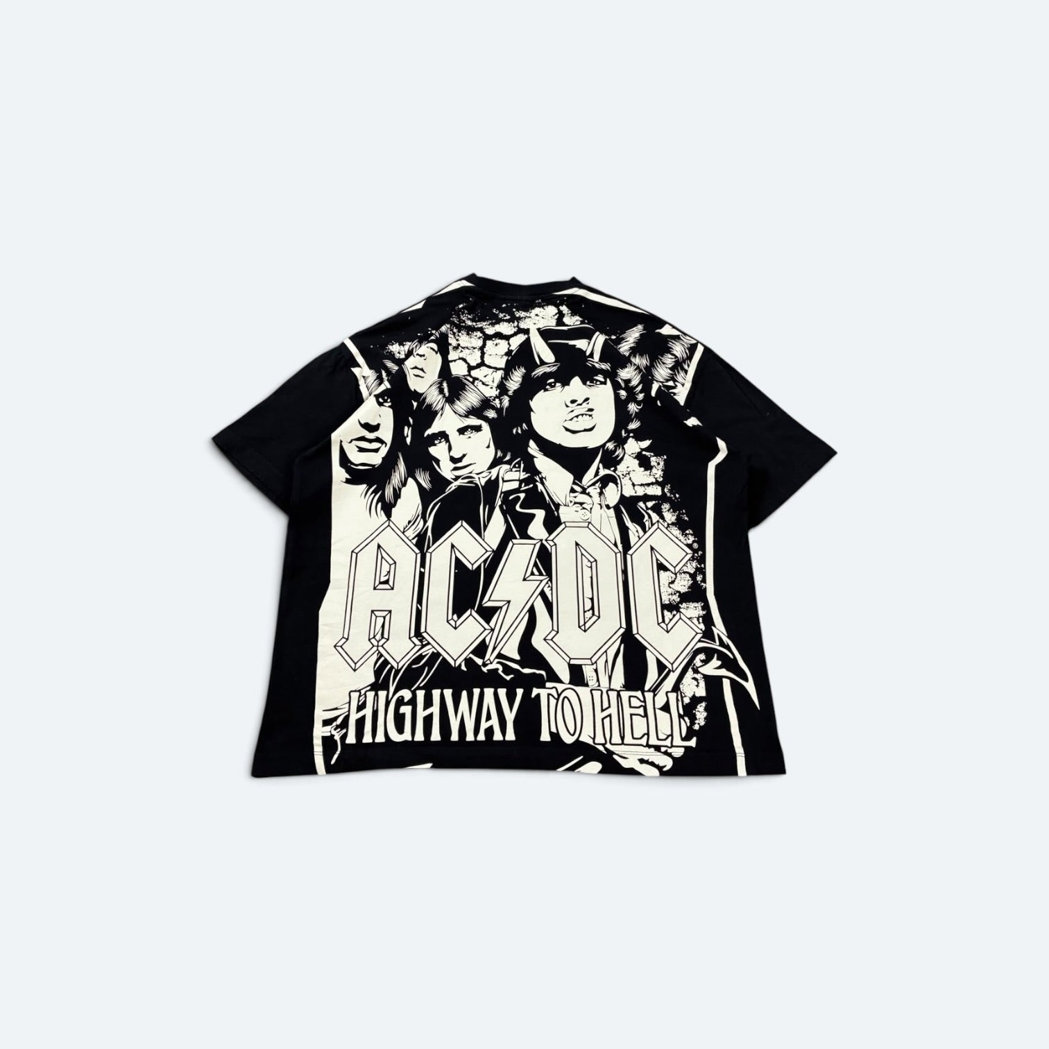 ACDC Vintage T-Shirt Backprint Schwarz M - Vinverse