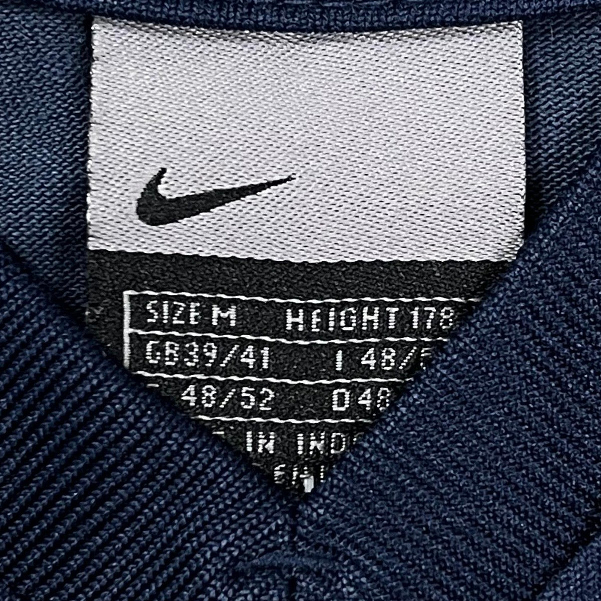 Nike Vintage T-Shirt Streifen Blau M - Vinverse