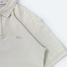 Fila Retro Polo Shirt Beige S - Vinverse