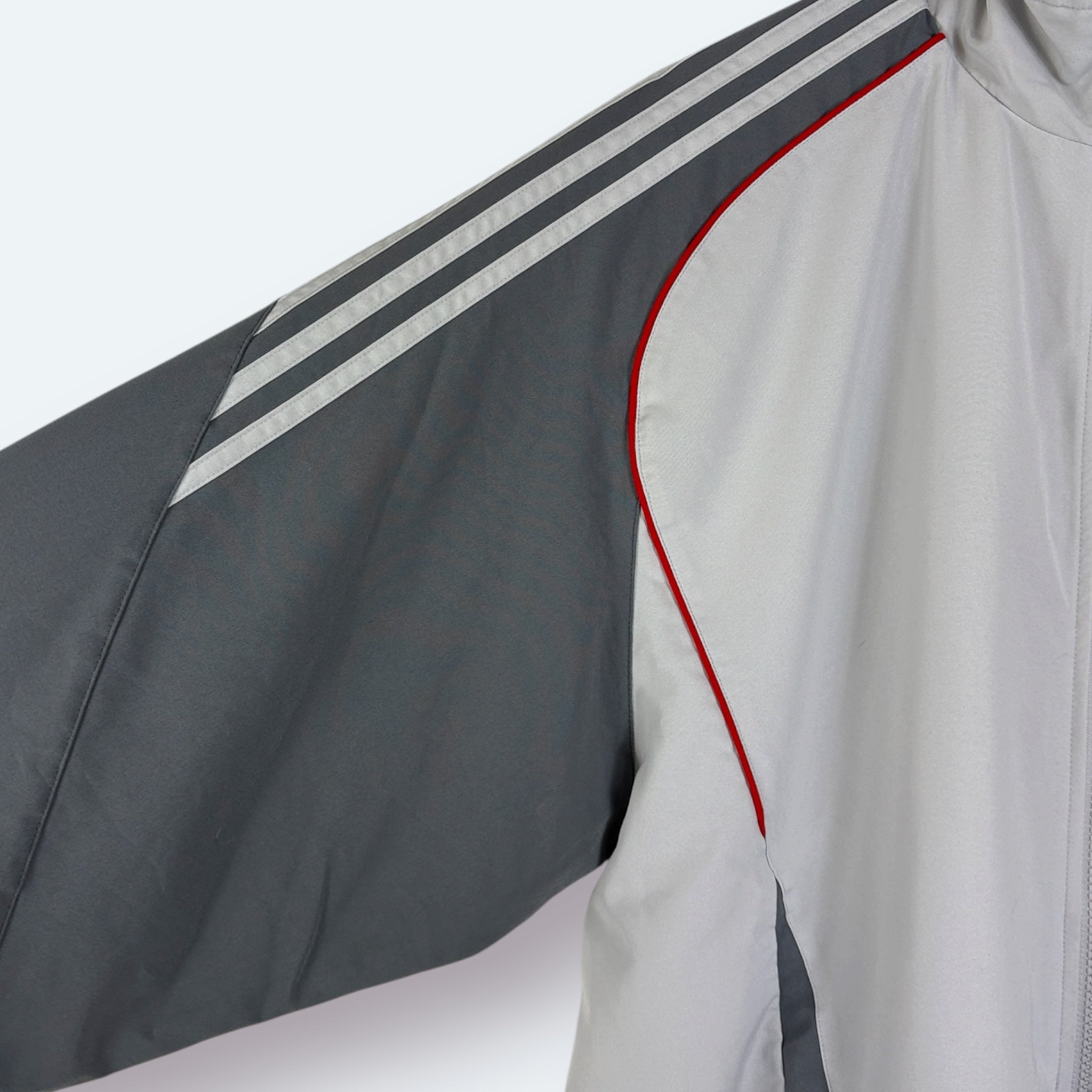 Adidas Vintage Trainingsjacke Grau Rot XL - Vinverse