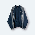 adidas Vintage Trainingsjacke Grau Blau L - Vinverse