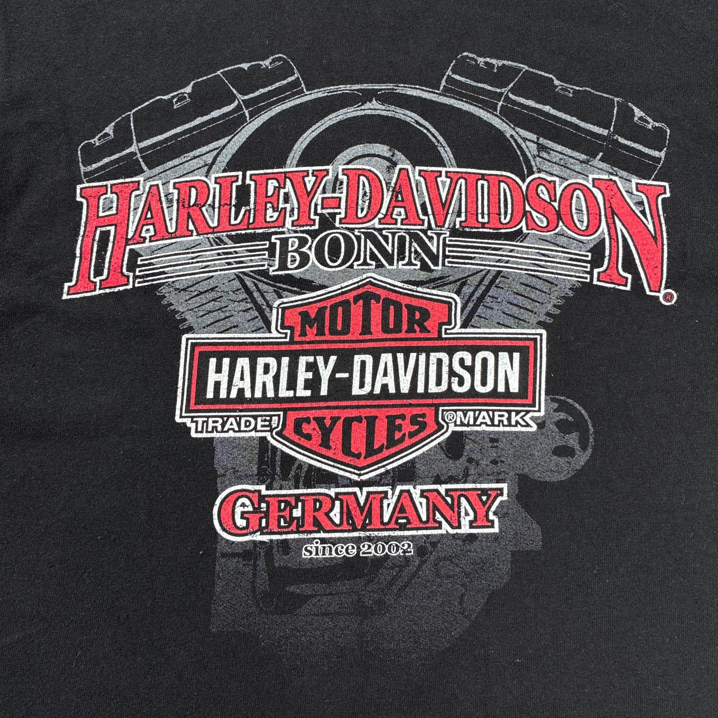Harley-Davidson Vintage T-Shirt Bonn Germany Schwarz S - Vinverse