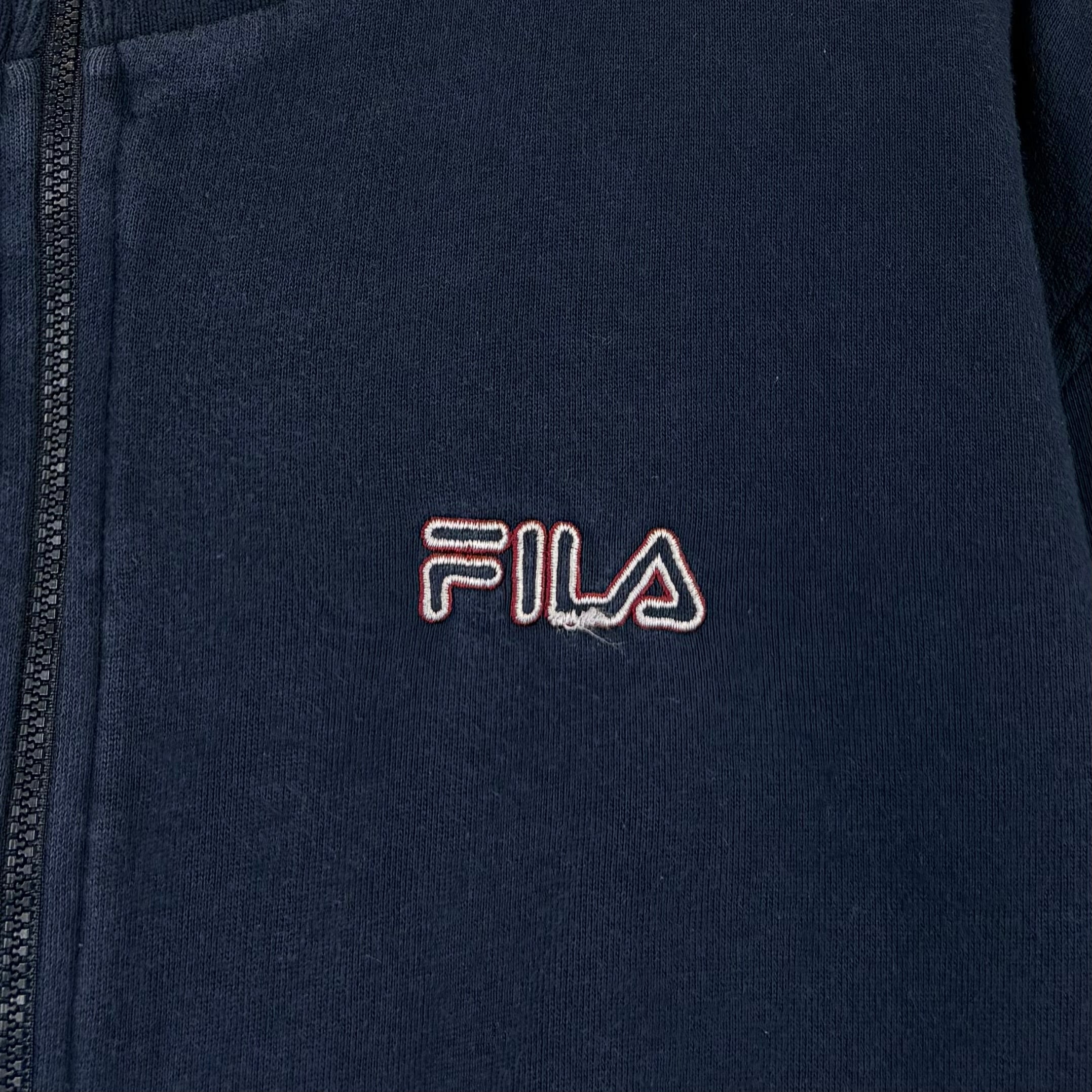Fila Small Logo Sweatjacke Marineblau L - Vinverse