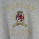 Tommy Jeans Vintage Sweater Big Logo Grau L - Vinverse