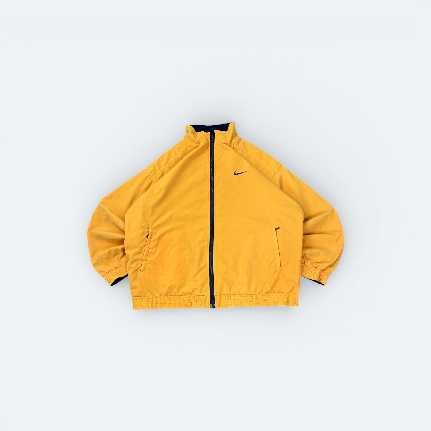 Nike Vintage Wendejacke Gelb Blau XL - Vinverse