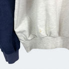 Adidas One World Vintage Half Zip 90s Grau Marineblau L - Vinverse