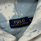 Ralph Lauren Big Pony Vintage Re:Bleach Hoodie Hellblau Weiß S - Vinverse