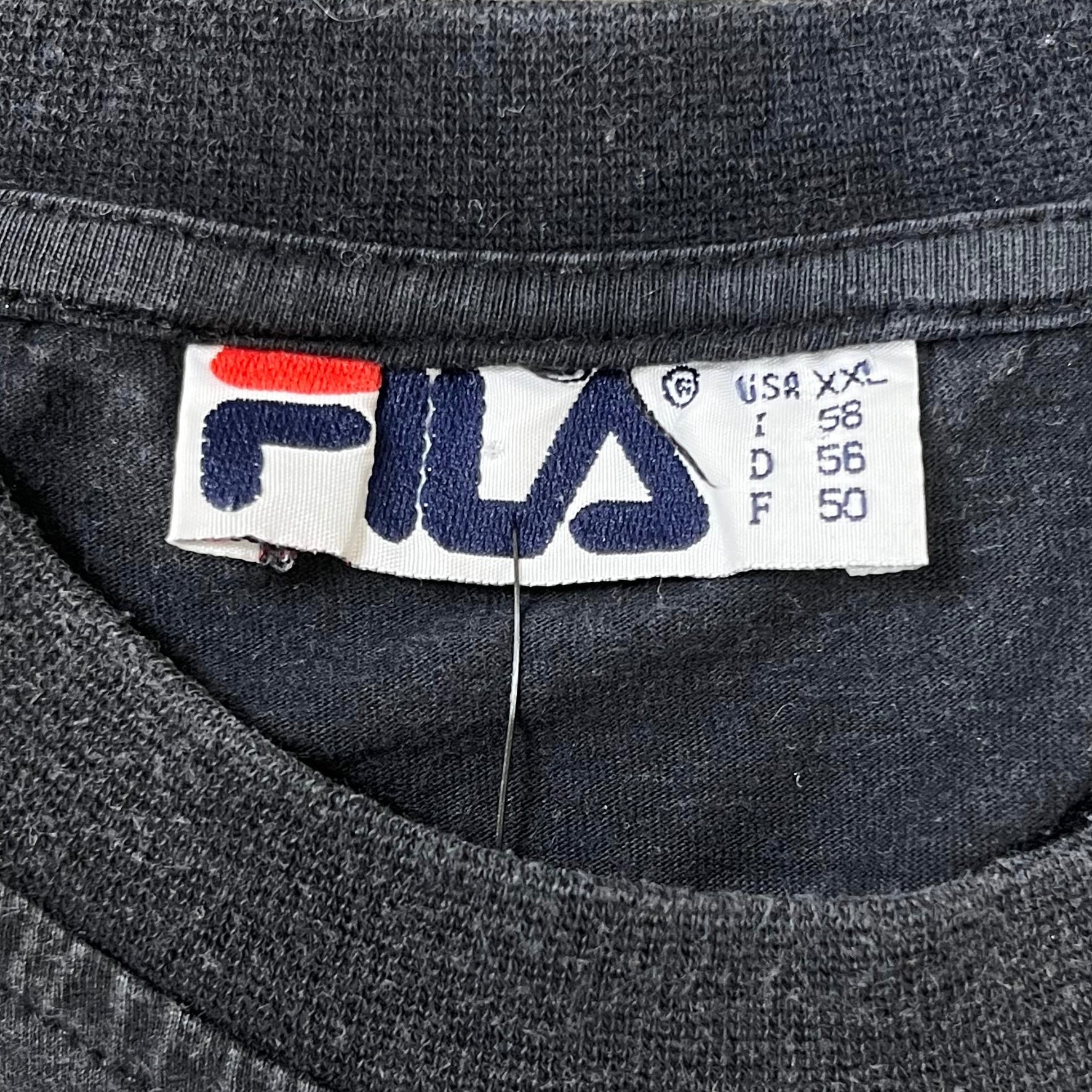 Fila Vintage T-Shirt Schwarz XXL - Vinverse