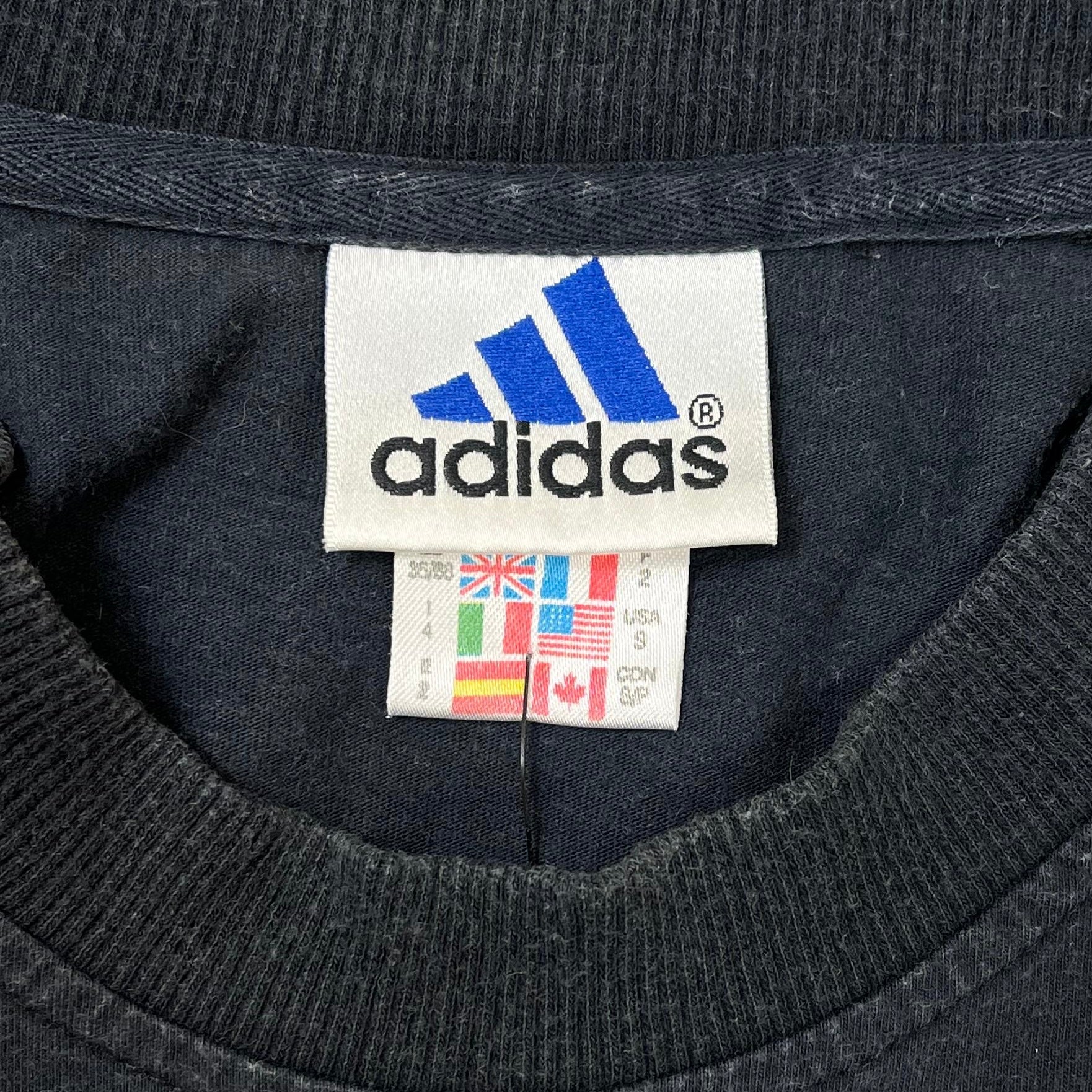 Adidas Vintage T-Shirt Schwarz S - Vinverse