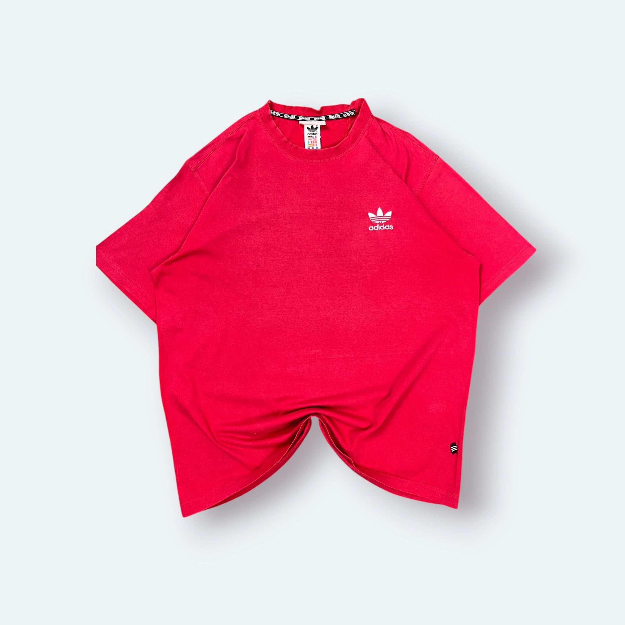 Adidas Vintage T-Shirt Rot L - Vinverse