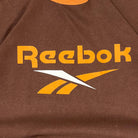 Reebok Shirt Big Logo Print 2000s Braun M - Vinverse