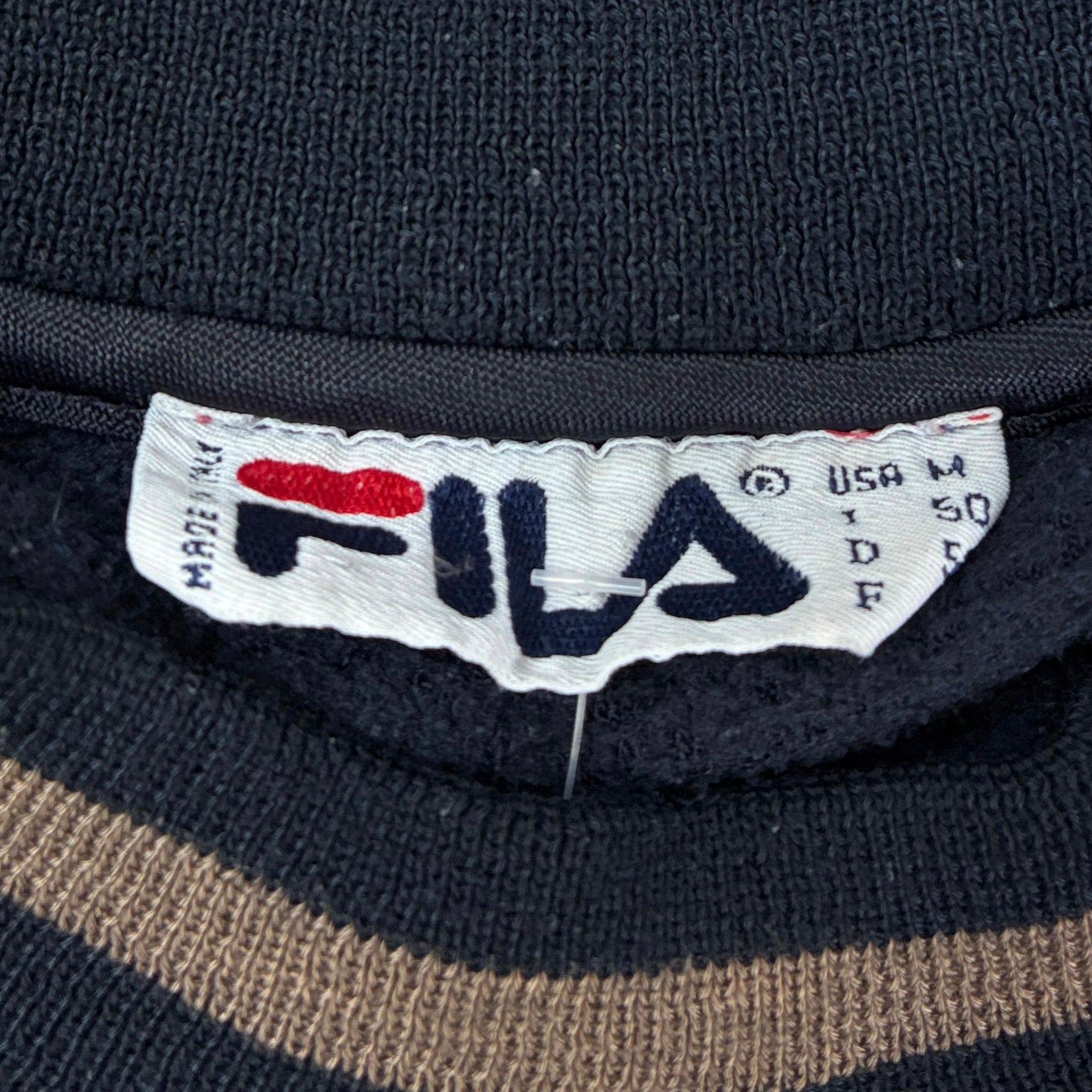 Fila Vintage Fleece Pullover Blau M - Vinverse