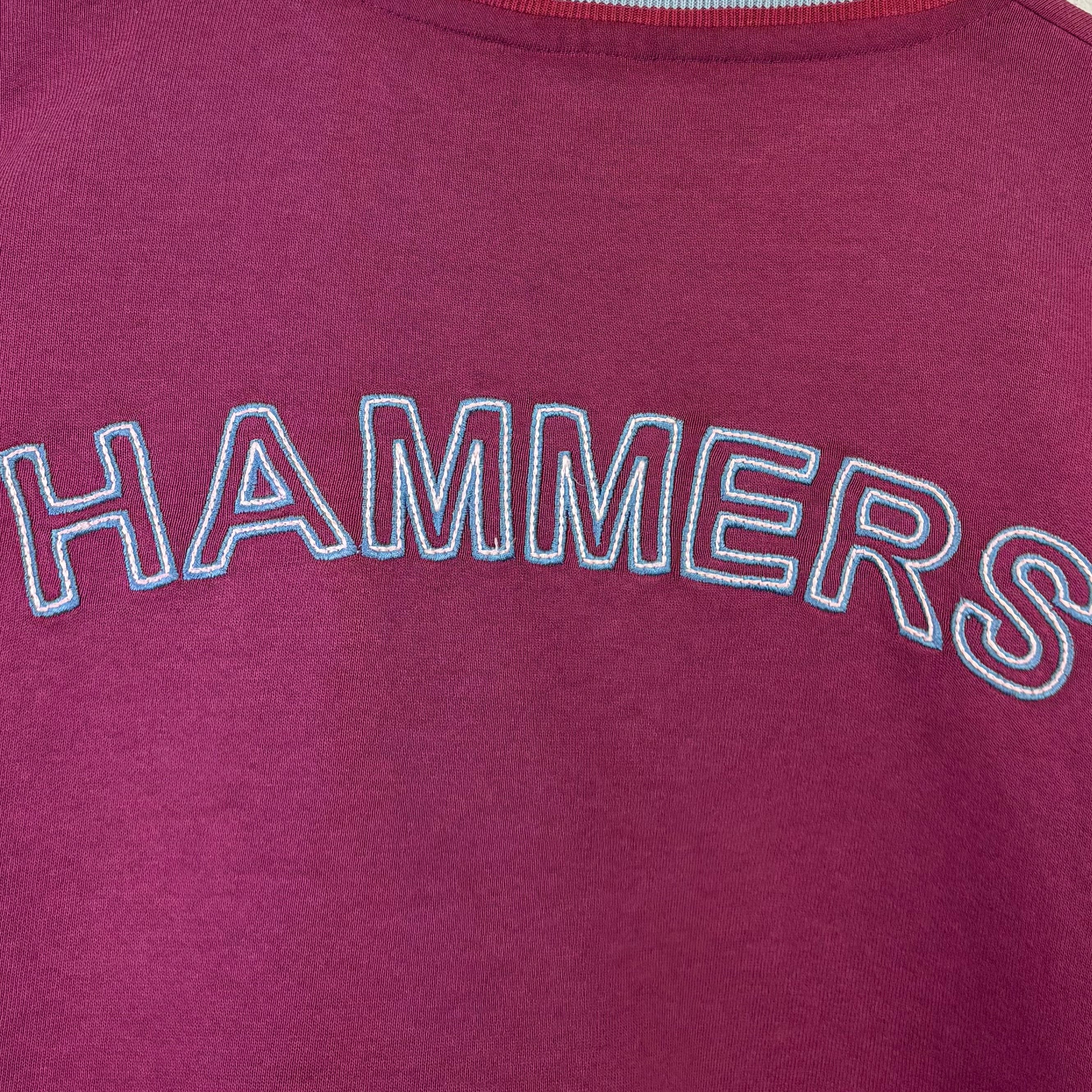Fila 90s Vintage Sweater West Ham United Weinrot L - Vinverse