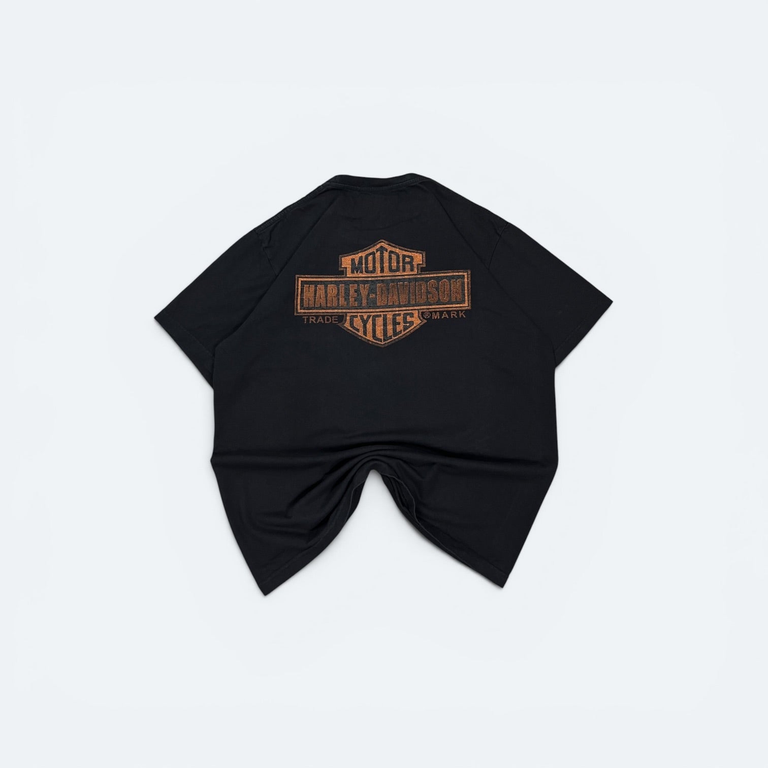 Harley Davidson Vintage T-Shirt Motorrad Print Schwarz XL - Vinverse