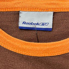 Reebok Shirt Big Logo Print 2000s Braun M - Vinverse