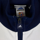 Adidas Vintage Trainingsjacke Weiß Blau S (FLEXKEN RAUS??) - Vinverse